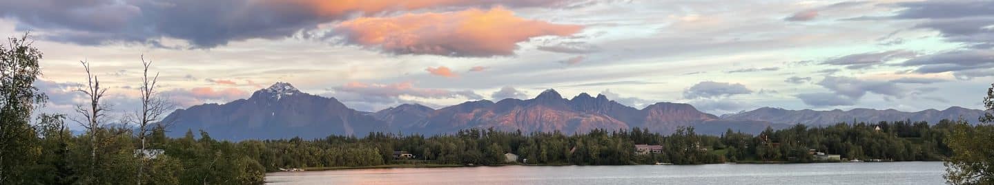 Alaskan view from Ken Okonek's house